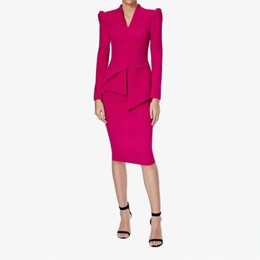 US 6 Safiyaa Elegant Mid-Length Dress NWT